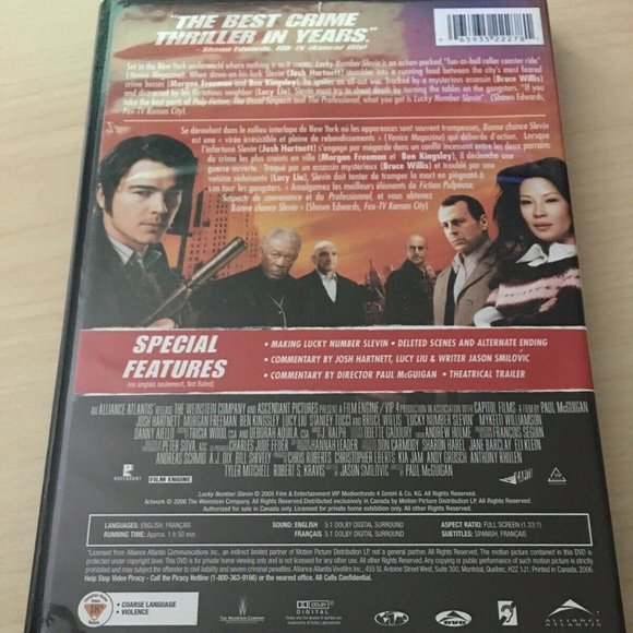 LUCKY NUMBER SLEVIN - DVD - Picture 2 of 2